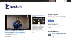Desktop Screenshot of deafmn.com
