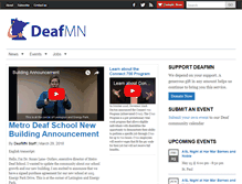 Tablet Screenshot of deafmn.com